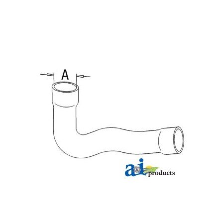 A & I Products Radiator Hose, Lower 8" x2.5" x2.5" A-369347R2